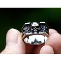 New Men’s Black Stainless Steel Skull Ring (Siz...
