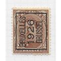 BELGIUM PRE CANCEL 1926 BRUSSEL UP 2c