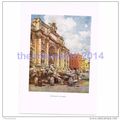 Fountain of Trevi, Rome, Italy, Book Illustrati...