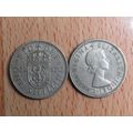 GB 1957 Elizabeth II Scottish 1/- Shilling Coin