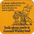 BEER MAT - GREENALL WHITLEY BREWERY - LOCAL BIT...