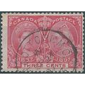 Canada 1897 SG126 3c Carmine Fine Used....