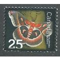CAN 2007 25c ' INSECTS - CECROPIA MOTH' FINE US...