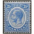 Jamaica 1912 SG61a 2 1/2d Deep Bright Blue Moun...
