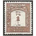 Palestine 1928 D12 1m Brown Postage Due Mounted...