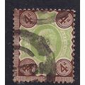GB 1902 - 10 KEV11 4d Brown & Green Used Stamp ...