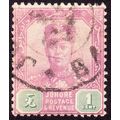 JOHORE 1904 w.rossette 1c Sc#59 USED @P1132