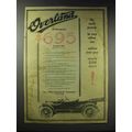 1916 Willys-Overland Roadster Ad - No Such Power