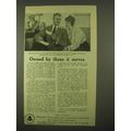 1922 AT&T Ad - Owned By Those It Serves
