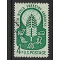 USA 1960 FIFTH WORLD FORESTRY CONGRESS 4c GREEN...