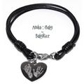 Personalised Hand Footprint Stainless Steel Hea...