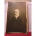 WHITE HAIRED GENTLEMAN antique portrait b/w pho...