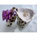 Herkimer Crystal Heart Gift Box 14mm Clear Herk...