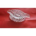SAUCE OR CREAM SMALL BOAT WITH BASE GLASS (26/01)