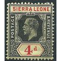 Sierra Leone 1912 SG117 4d Black & Red/Yellow M...