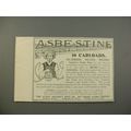 1900 Asbestine Ad w/ Speare's Paint Man - 10 Ca...