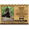 Doberman Pinscher Engraved Wood Picture Frame M...