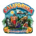 California The Golden State Artwood Montage Fri...