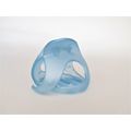 Lite blue velvet like hair claw clip