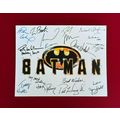 Batman 1989 Title Card Cast-Signed- 8.5 x 11- A...