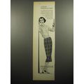 1957 Pendleton Pleatmaster Skirt and Sweater Ad - A Bonnie Sportswear Story