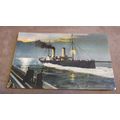Early Postcard - Calais Mail Boat / Paddle Stea...