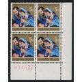 Norfolk Christmas SE Corner Block of 4 1965 MNH...