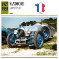 Collectors Club card. Classic Cars. Sandford Gr...