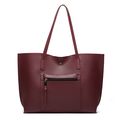 Ladies Leather Tote Shoulder Bag Handbag Purse ...