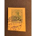 Deutsches Reich Germania Green 5 PF 1913 Berlin...