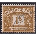GB 1960 QE2 1/-d Ochre Postage Due Used SG D64 ...