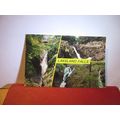 multiview, LAKELAND FALLS, CUMBRIA used postcard. by Colourmaster 1979 pm =
