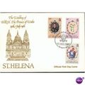 St. Helena FDC 1981 - SG 378-380 - Royal Weddin...