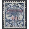 Samoa 1899 SG93 4d Deep Dull Blue Provisional G...