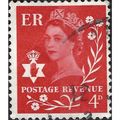 NORTHERN IRELAND, QE II Wilding definitive, red 1969, 4d, #3