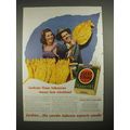 1940 Lucky Strike Cigarette Ad - Finer Tobaccos...