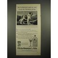 1940 Fleischmann's Gin Ad w/ St. Bernard Dog