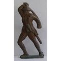 VINTAGE metal ' WW1 SOLDIER DOUGHBOY with SWORD...