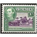 St Vincent 1938 SG156 1/- Purple & Green Mounte...