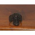 New Men’s Black Spider Web Skull Stainless Stee...