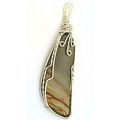Wild Horse Canyon Jasper Nickel Silver Wire Wra...
