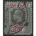 Gold Coast 1924 SG97 2/6d Black & Red/Blue Fine...