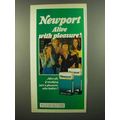 1974 Newport Cigarettes Ad - Pleasure