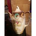 Coffee Pot Floral Design