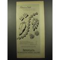 1955 Tiffany & Co. Jewelry Ad - Tribute in Gold