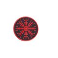 Viking Helm Terror Iron or Sew On Embroidered P...