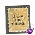 British Central Africa 1892 4/- on 5 shilling O...