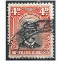 Southern Rhodesia 1924 SG6 4d Black & Orange-Re...