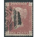 1858 SG43 1d Red Plate 134 Good/Fine Used Check...