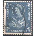 KUT - 1960 - SG183 - 5c blue - Sisal - QE11 - used